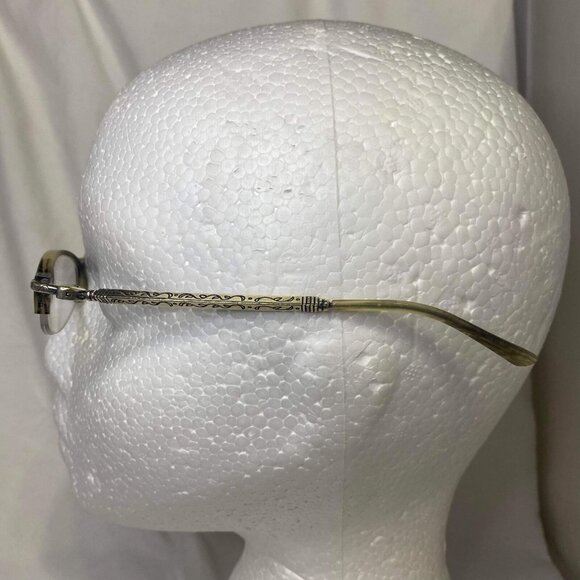 #5288 BRIGHTON WOMENS HAND MADE Marble Stainless Steel Eyewear Frames 48-18-140 - Picture 3 of 5